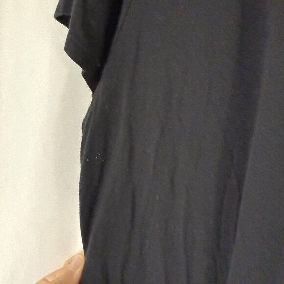 Soma Sleep Dress Women's XL Black Short Sleeve Vneck Stretch Rayon - Picture 7 of 11